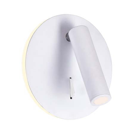 Cwi Lighting Private I LED Sconce With Matte White Finish 1241W6-103